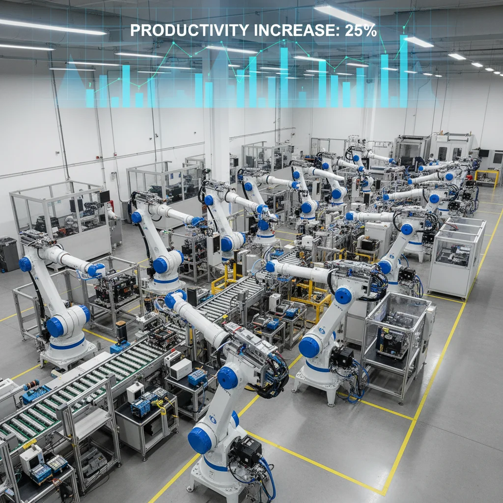 Advanced Robotics in US Manufacturing: Boosting Productivity by 25% with 2026 Implementations