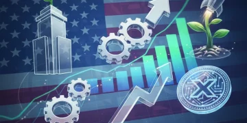 Diverse investment symbols on financial chart for alternative assets portfolio