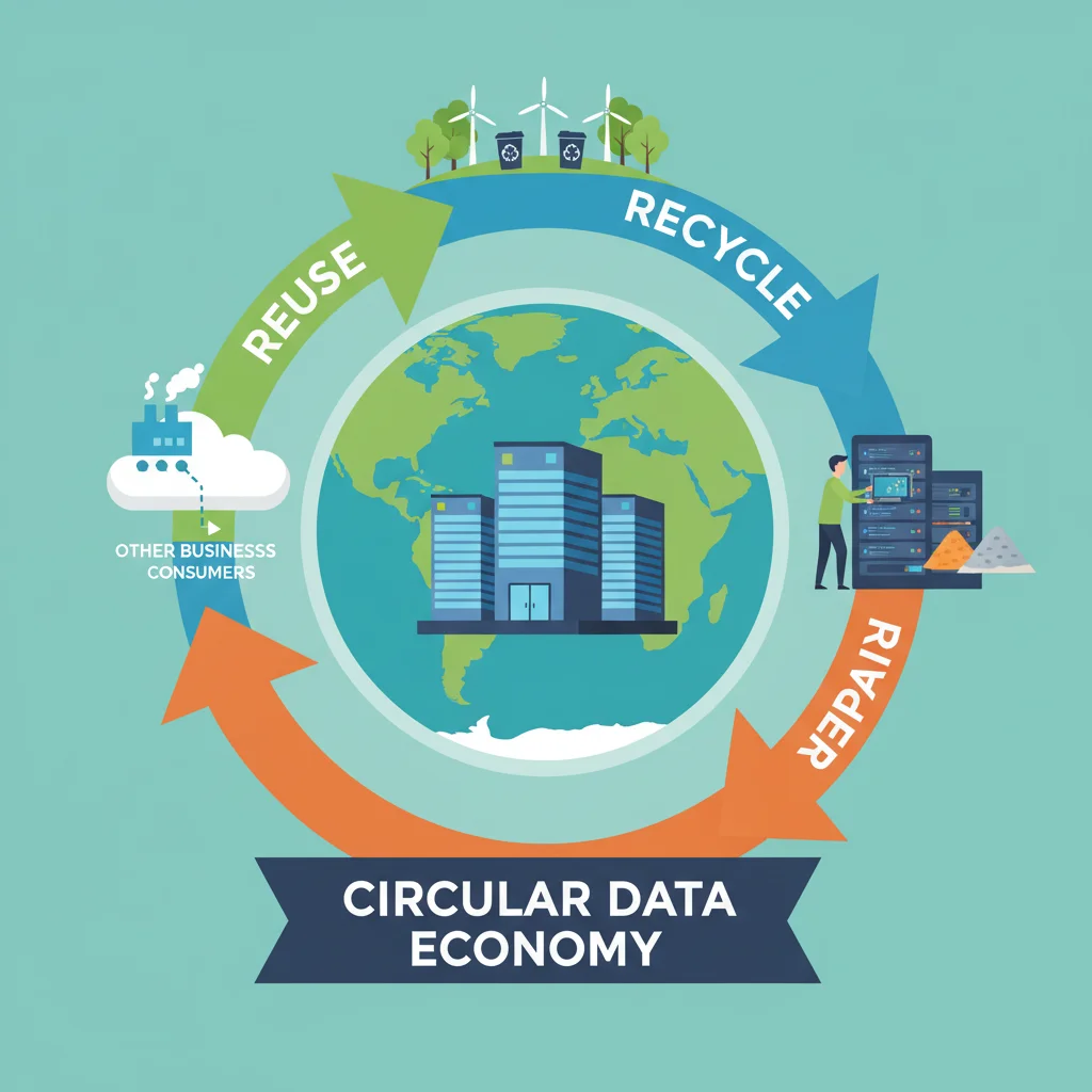 Circular economy model for data center equipment and IT hardware