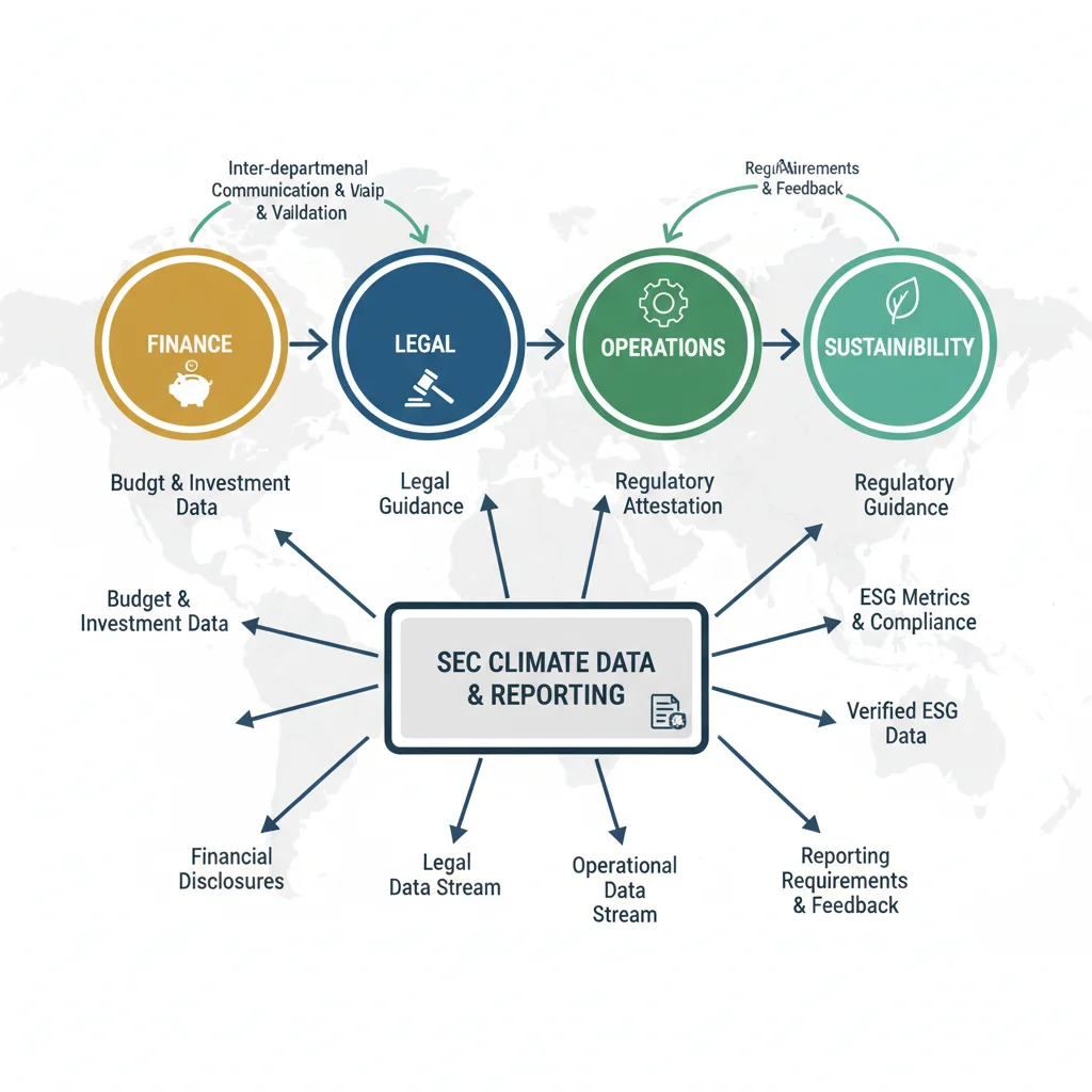 Interdepartmental collaboration for climate data reporting