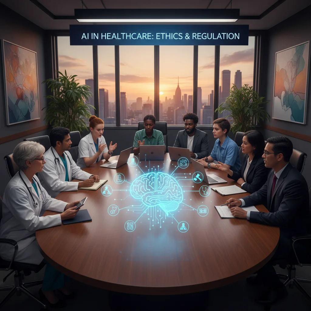 Collaboration for AI ethics and regulations in healthcare