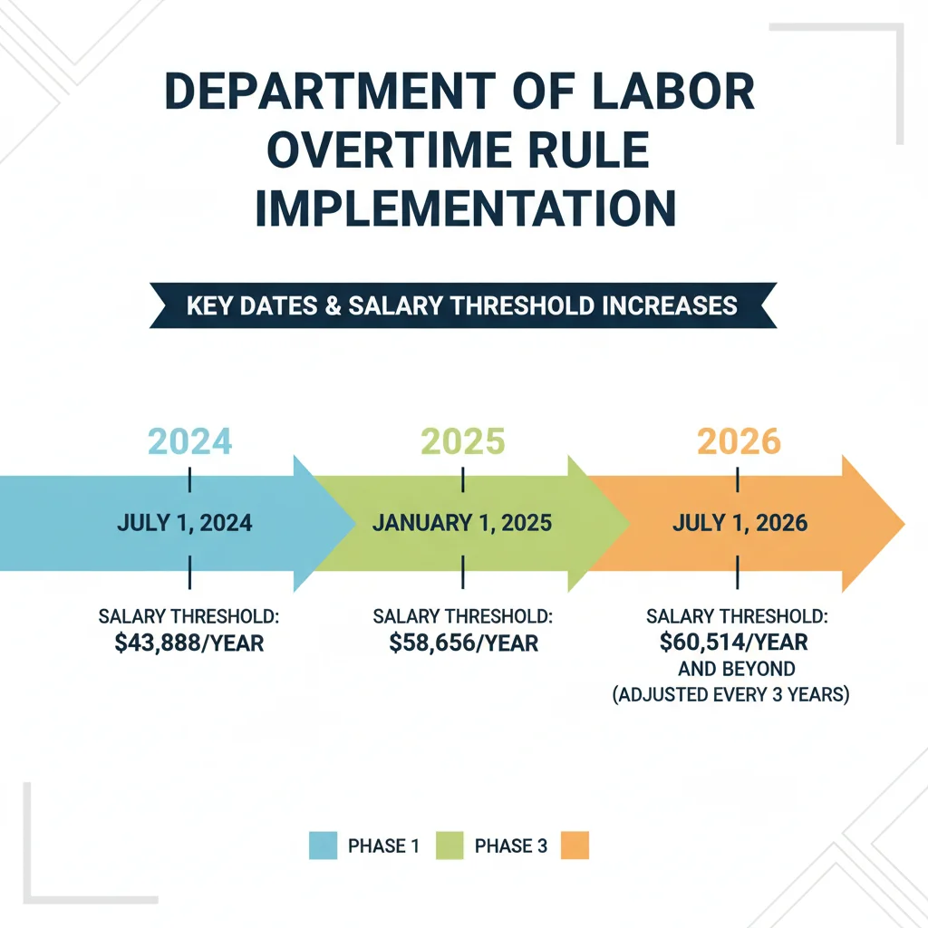 Timeline of DOL Overtime Rule Implementation Phases