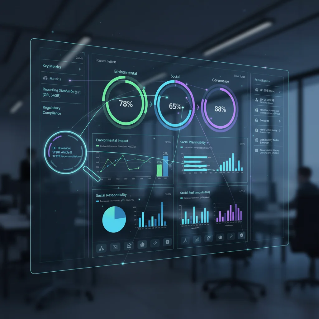 ESG data analytics and regulatory disclosure platform