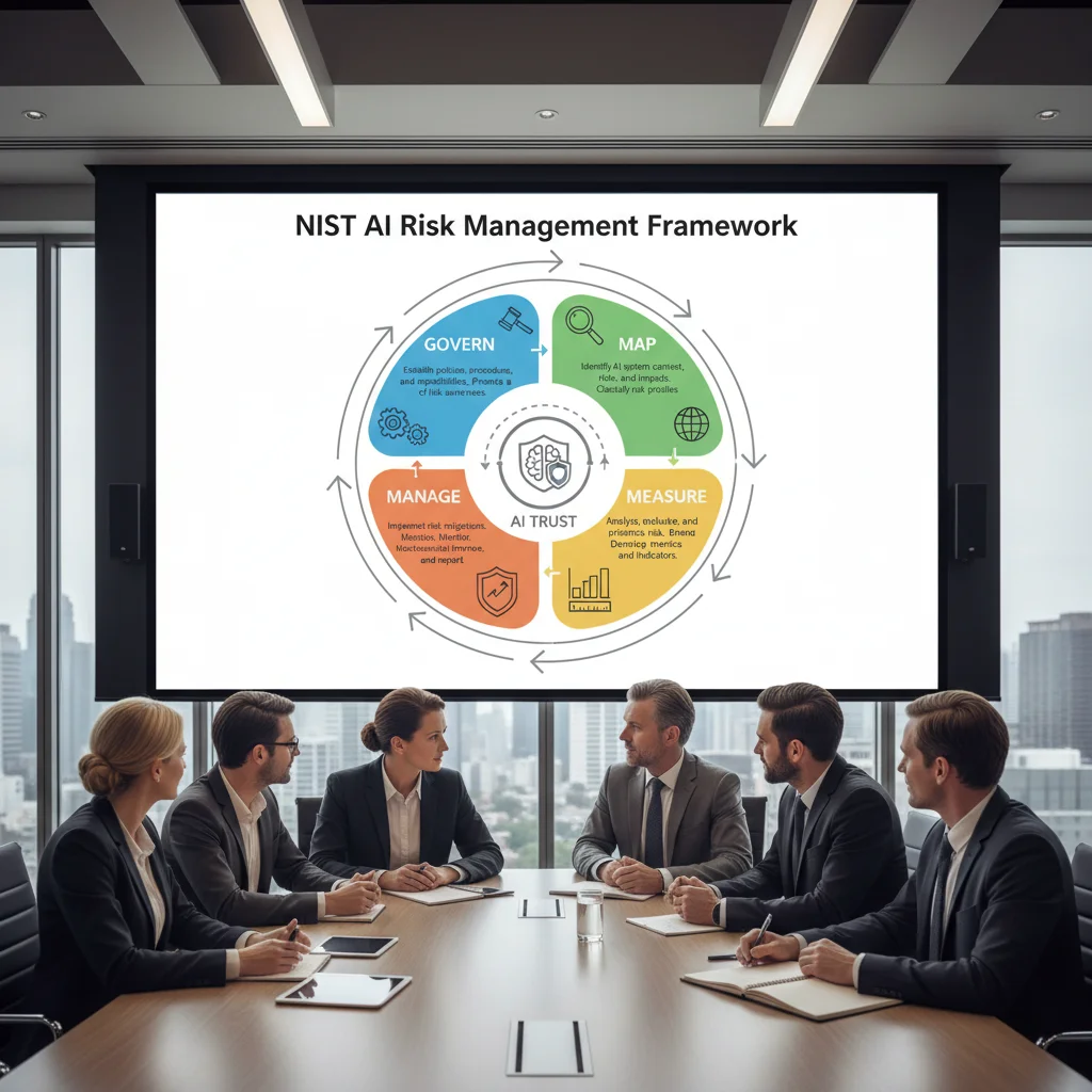 NIST AI Risk Management Framework principles and implementation steps for businesses.