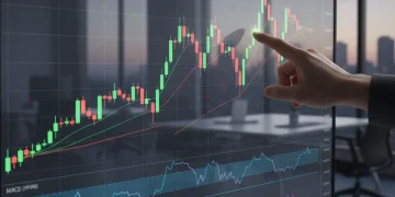 Financial chart showing option spread strategy for consistent monthly income
