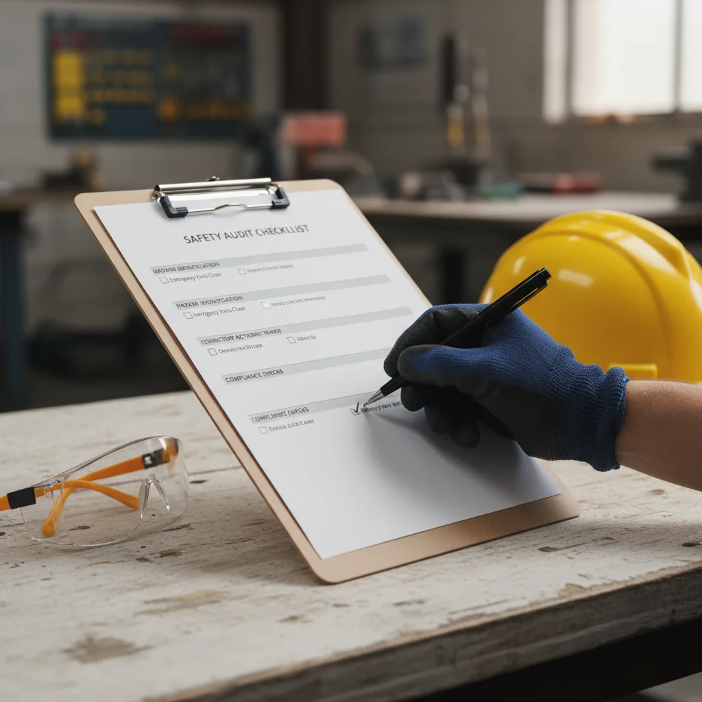 Conducting a detailed safety audit checklist
