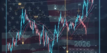 Financial chart showing bond market trends with 2026 overlay, symbolizing investment strategy.