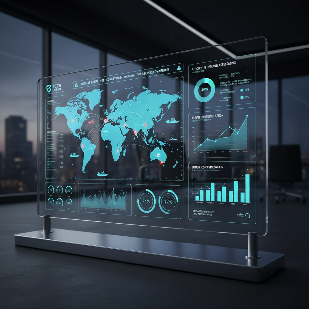 AI dashboard for real-time supply chain visibility and risk management