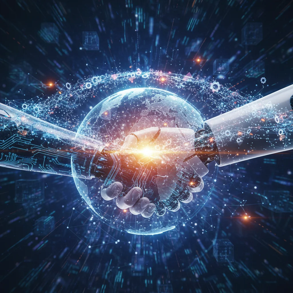 Human-robot collaboration in a digital workspace