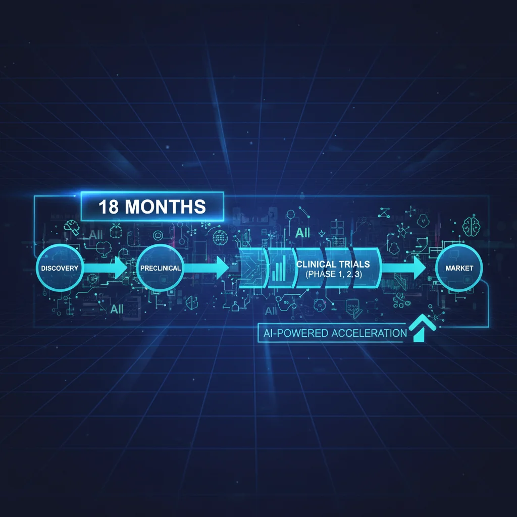 Accelerated drug development timeline with AI integration