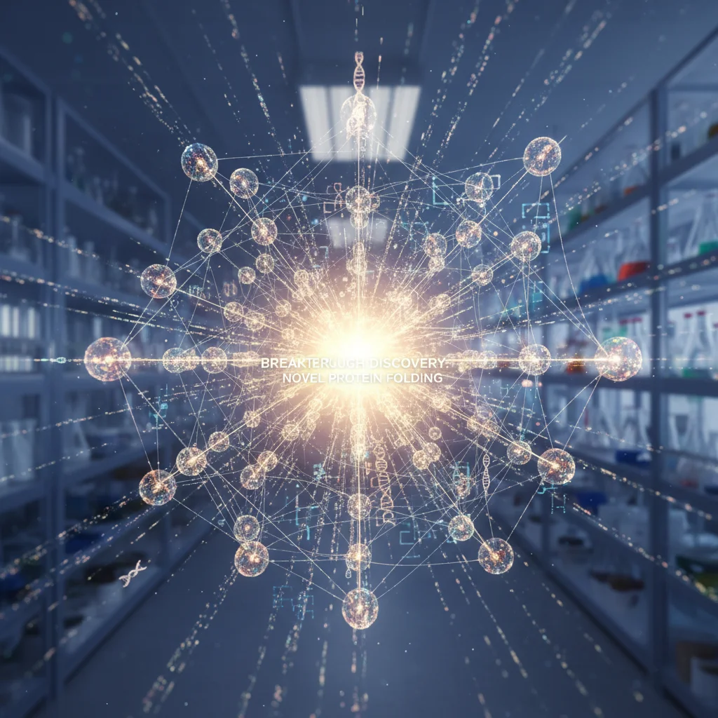 AI algorithms analyzing biological data for drug development