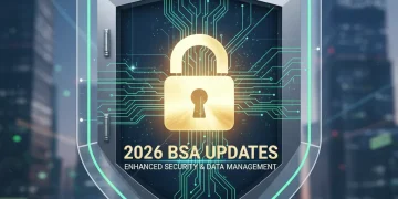 Secure digital vault representing 2026 BSA compliance