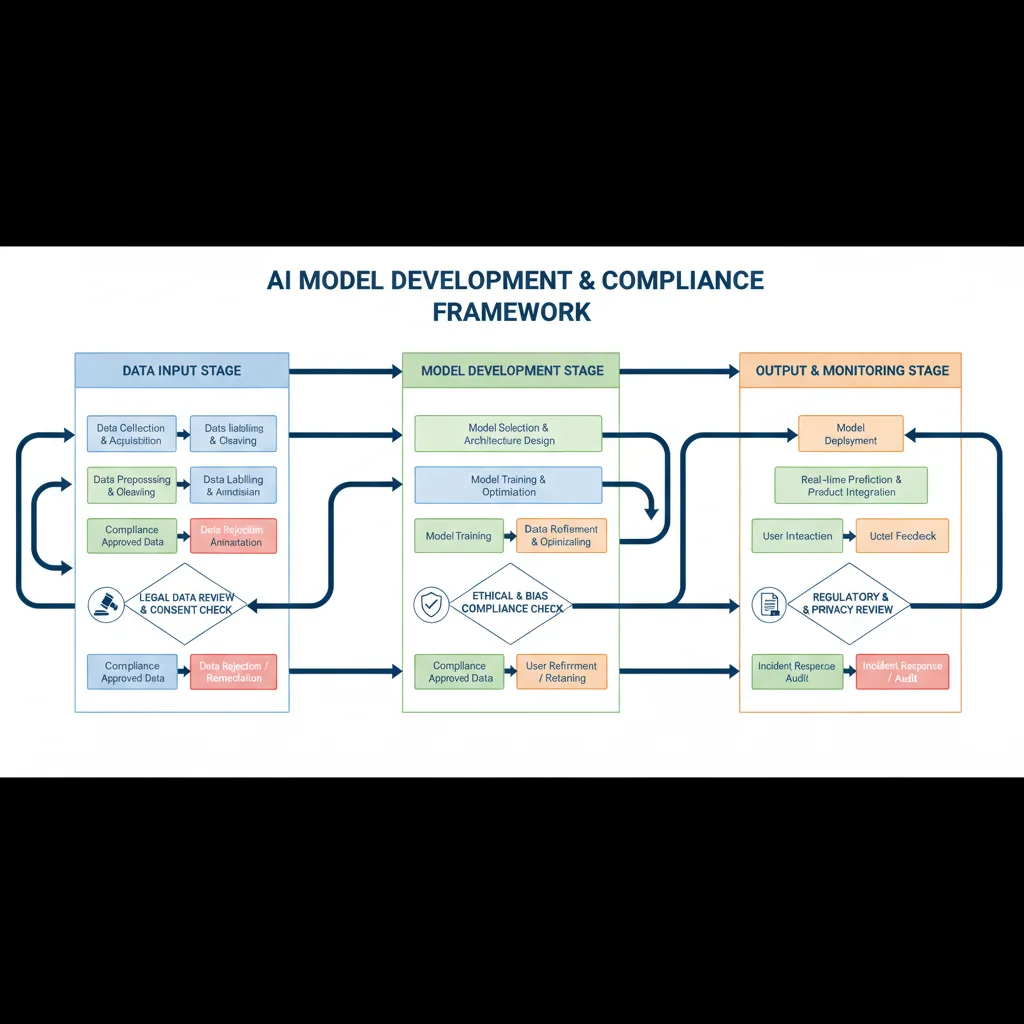 AI model development compliance process flow
