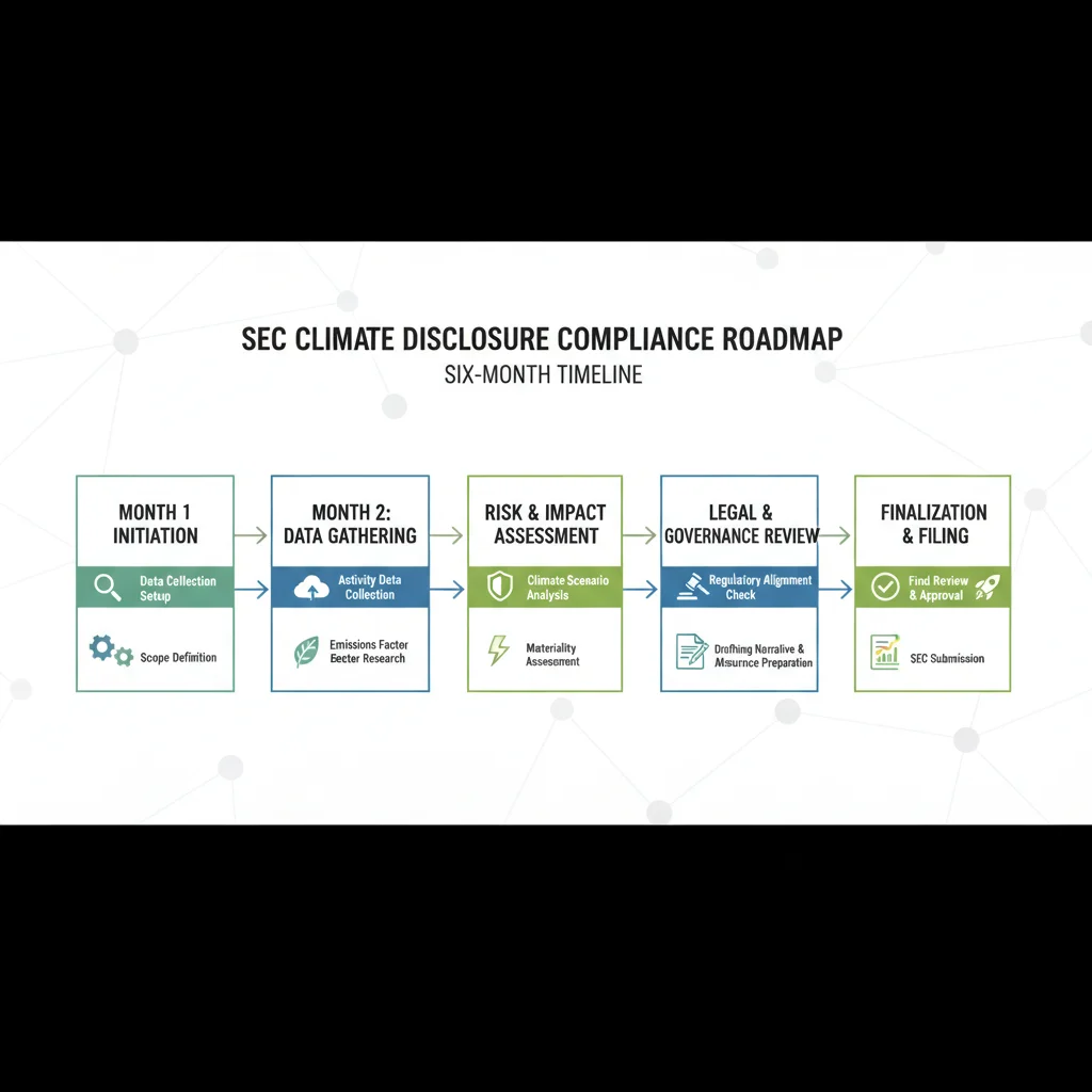 Six-month roadmap for SEC climate disclosure compliance milestones